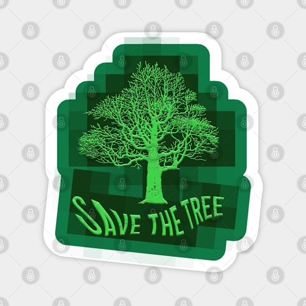 mozaic save the tree Sticker by Aspita